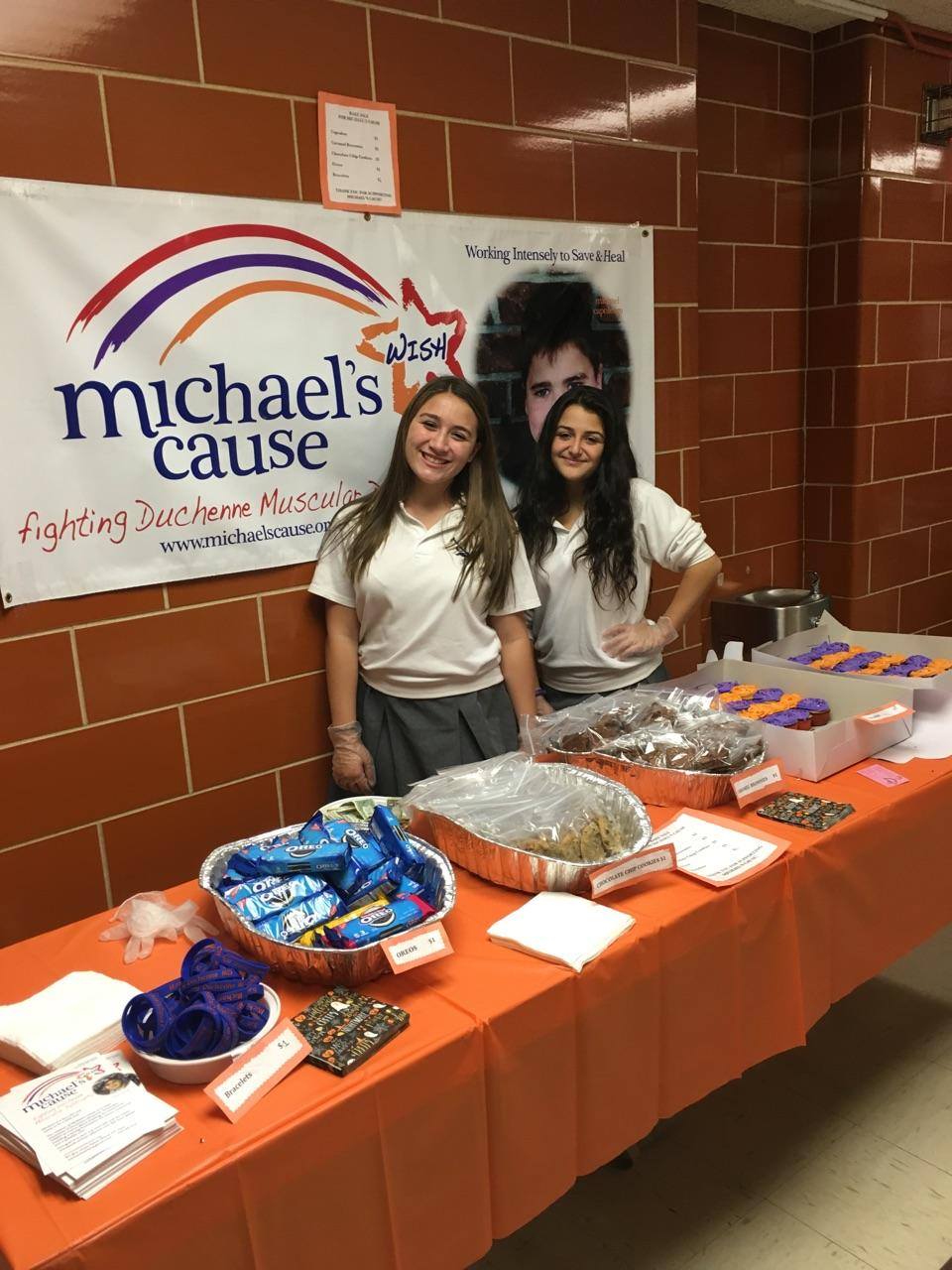 Local school fundraiser for Michael's cause. 