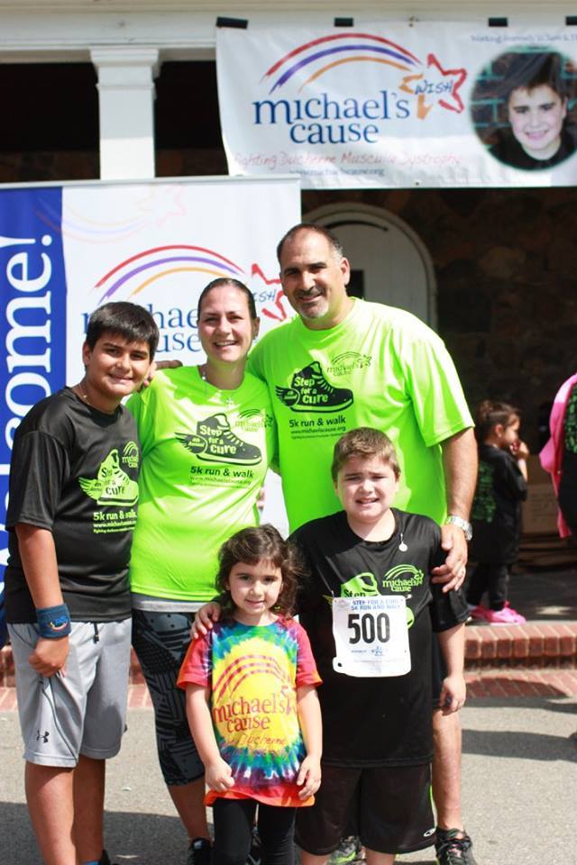 The Capolongo family at the 4th annual Step for a Cure 5K. 