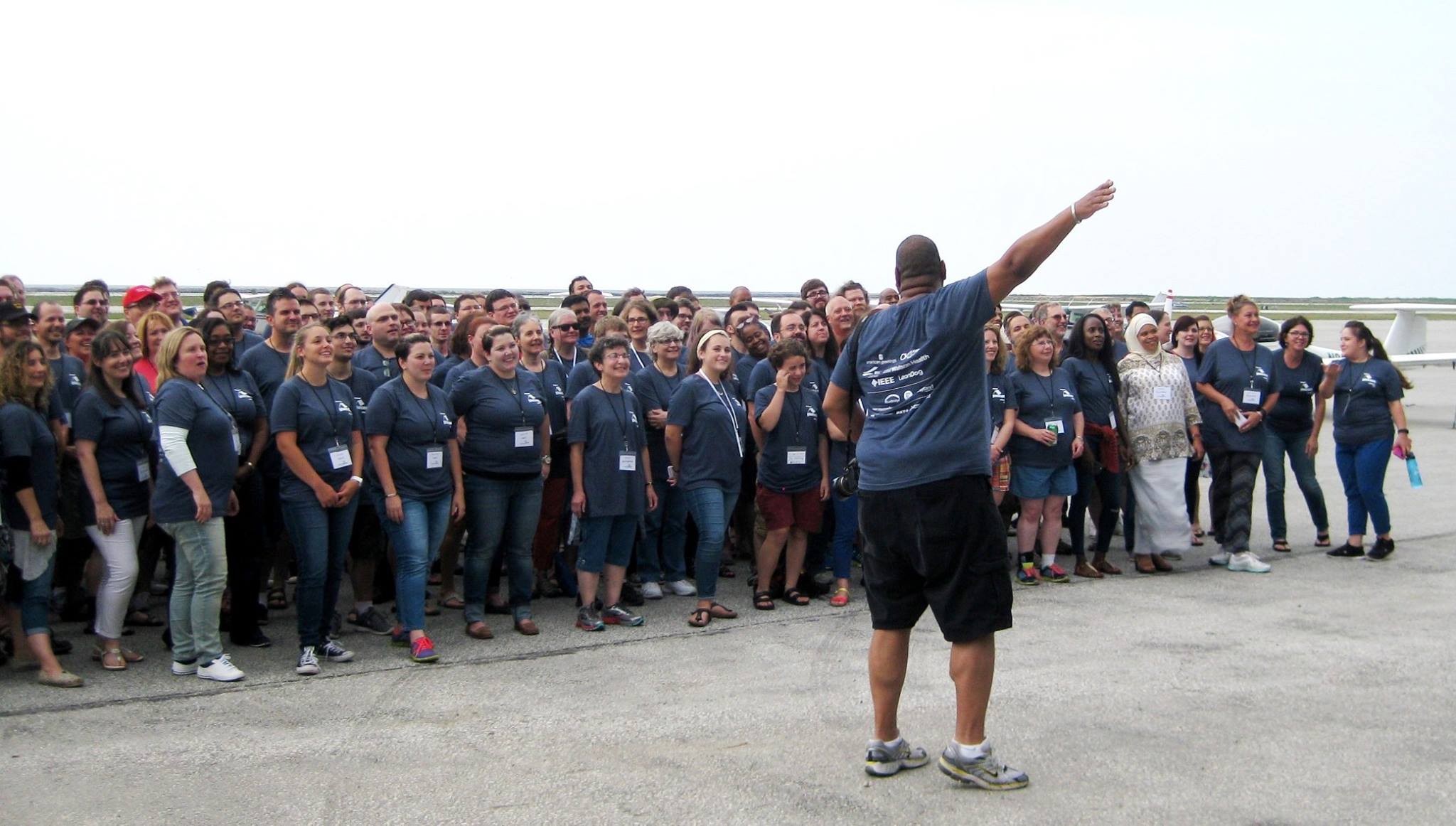 Givecamp 2016 learns line dancing. Source: Givecamp Facebook page. 