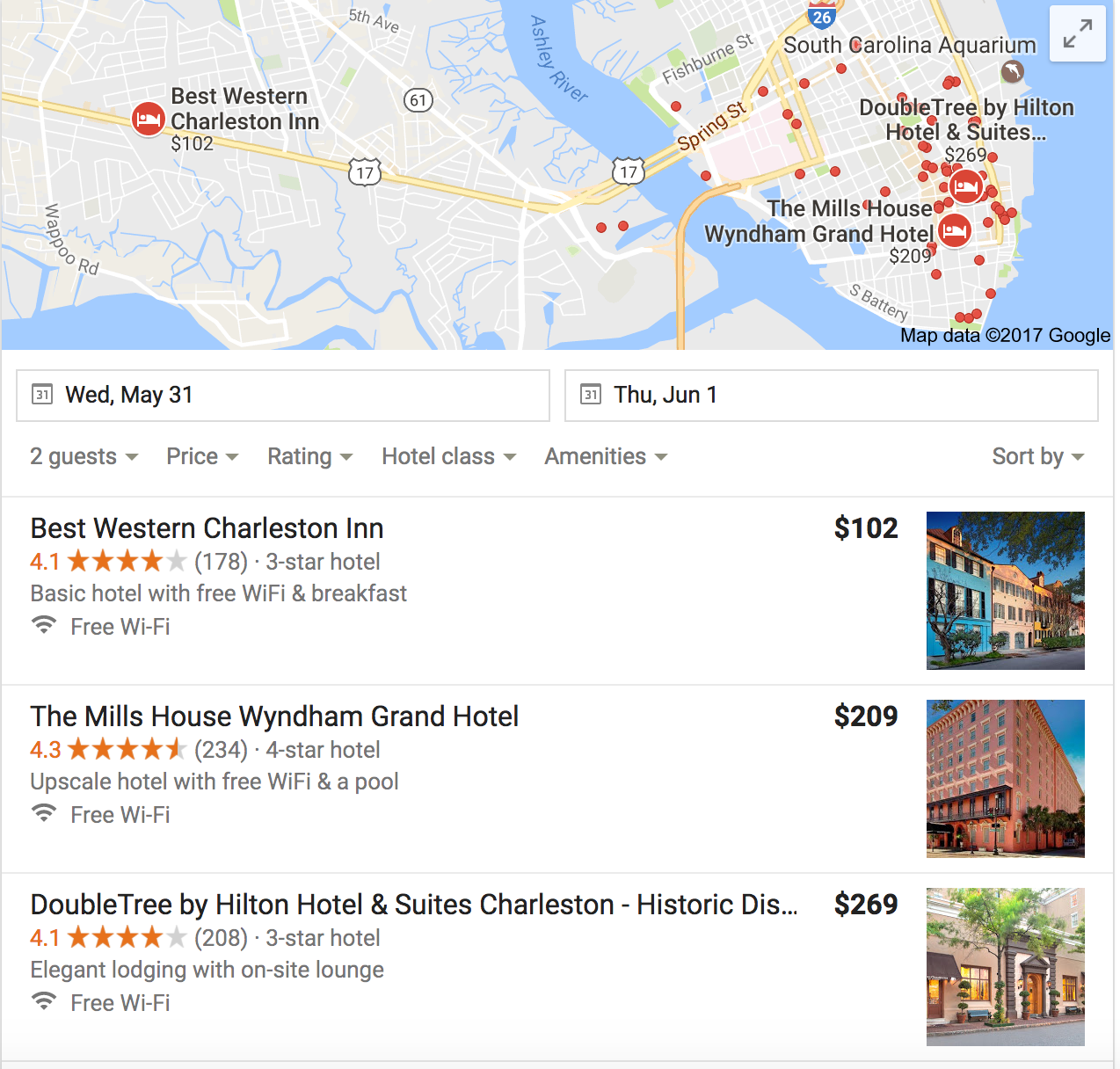 Charleston hotels